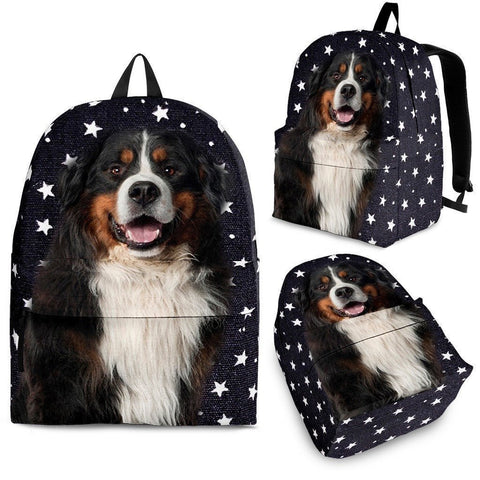 Bernese Mountain Dog Print Backpack-Express Shipping-Paww-Printz-Merchandise