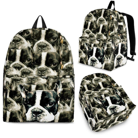 Boston Terrier Print Backpack- Express Shipping-Paww-Printz-Merchandise