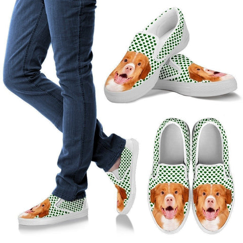 Nova Scotia Duck Tolling Retriever Print Slip Ons For Women-Express Shipping-Paww-Printz-Merchandise