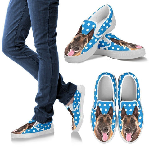 Belgian Malinois Dog Slip Ons For Women-Free Shipping-Paww-Printz-Merchandise