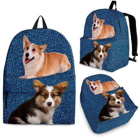 Pembroke Welsh Corgi Print Backpack-Express Shipping-Paww-Printz-Merchandise