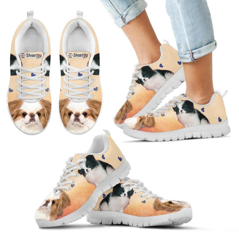 Cute Japanese Chin Print Running Shoes For Kids- Free Shipping-Paww-Printz-Merchandise