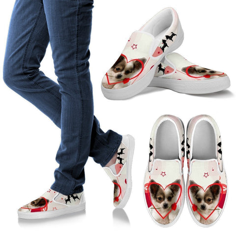Valentine's Day Special Chihuahua Dog Print Slip Ons For Women- Free Shipping-Paww-Printz-Merchandise