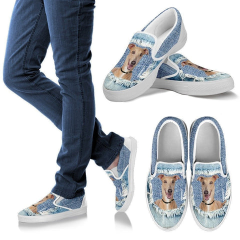 Italian Greyhound Dog Print Slip Ons For Women-Express Shipping-Paww-Printz-Merchandise