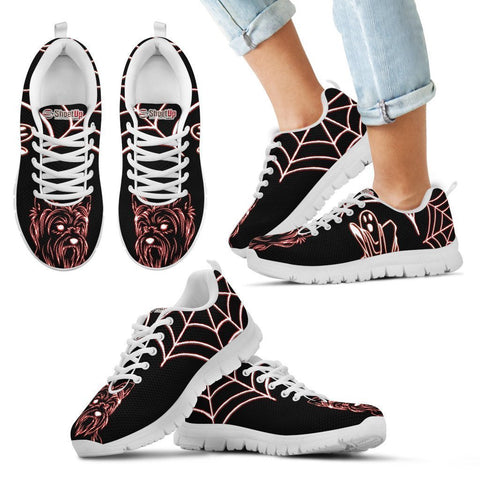 Yorkshire Terrier Halloween Themed Print Running Shoes For Kids- Free Shipping-Paww-Printz-Merchandise