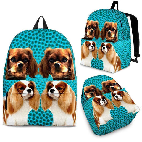 Cavalier King Charles Spaniel Dog Print Backpack-Express Shipping-Paww-Printz-Merchandise