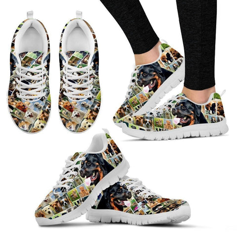 Lovely Rottweiler Print-Running Shoes For Women-Express Shipping-Paww-Printz-Merchandise