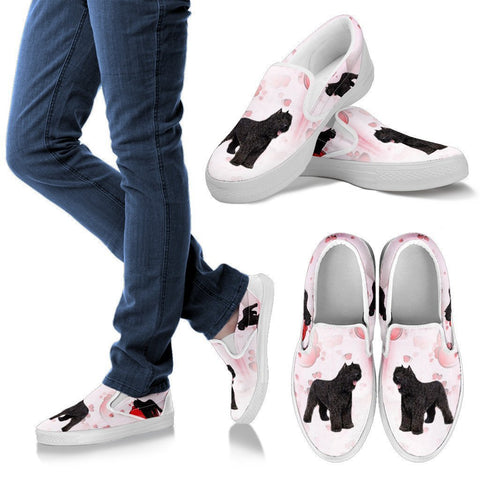 Valentine's Day Special-Bouvier des Flandres Print Slip Ons For Women-Free Shipping-Paww-Printz-Merchandise