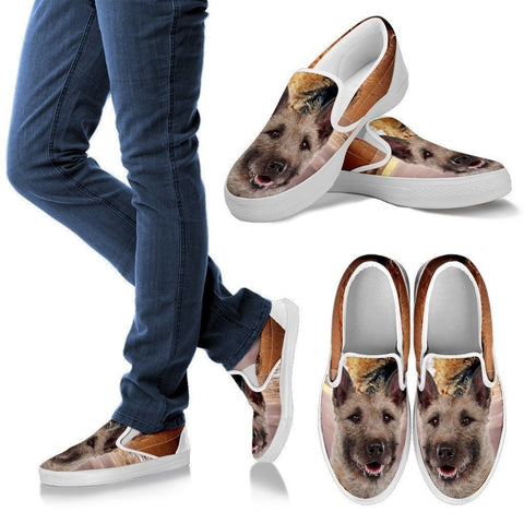 Belgian Laekenois Print Slip Ons For Women- Express Shipping-Paww-Printz-Merchandise