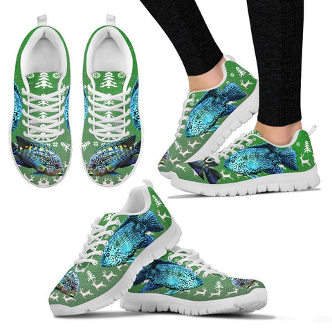 Jack Dempsey Fish Print Christmas Running Shoes For Women- Free Shipping-Paww-Printz-Merchandise