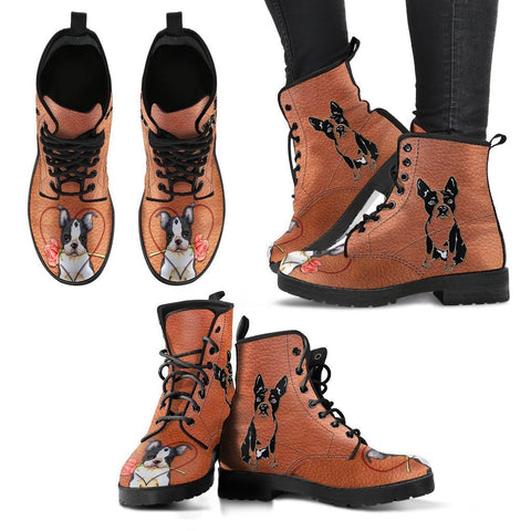 Valentine's Day Special Boston Terrier Print Boots For Women-Free Shipping-Paww-Printz-Merchandise