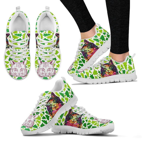 Ragamuffin Cat Christmas Running Shoes For Women- Free Shipping-Paww-Printz-Merchandise