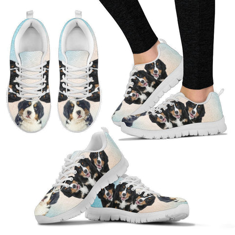Three Bernese Mountain Dog Print Running Shoes For Women-Free Shipping-Paww-Printz-Merchandise