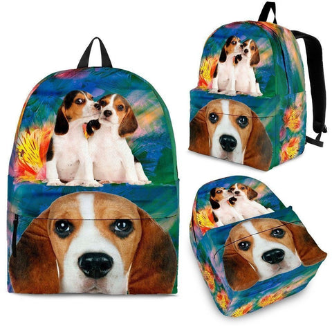 Beagle Dog Print Backpack-Express Shipping-Paww-Printz-Merchandise