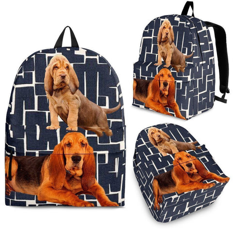 Bloodhound Dog Print Backpack-Express Shipping-Paww-Printz-Merchandise