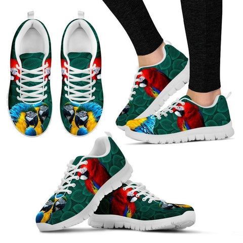 Scarlet Macaw Parrot Running Shoes For Women-Free Shipping-Paww-Printz-Merchandise