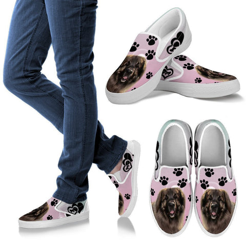 Valentine's Day Special-Leonberger Dog Print Slip Ons For Women-Free Shipping-Paww-Printz-Merchandise
