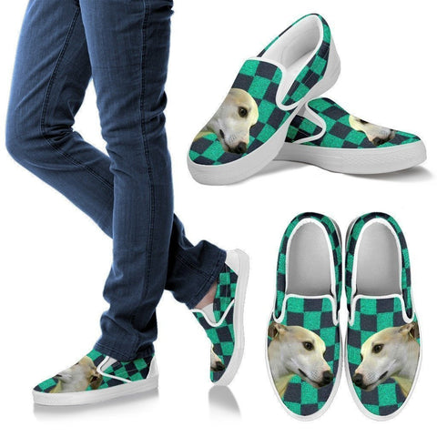Whippet Dog Print-Slip Ons For Women-Express Shipping-Paww-Printz-Merchandise