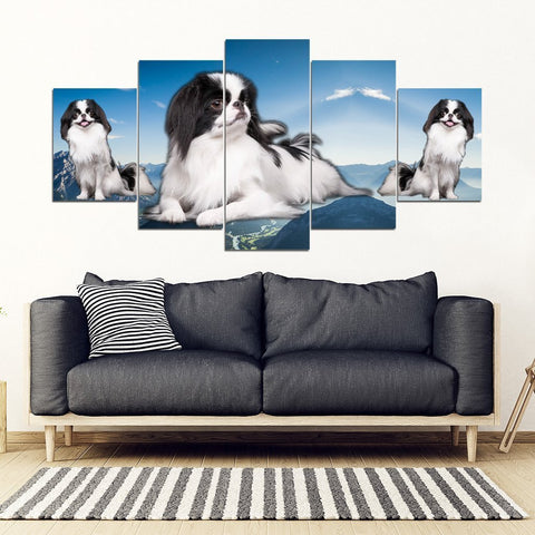 Japanese Chin Print- Piece Framed Canvas- Free Shipping-Paww-Printz-Merchandise