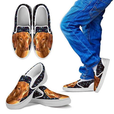 Vizsla Dog Print-Slip Ons For Kids-Express Shipping-Paww-Printz-Merchandise