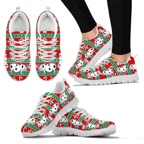 Ossabaw Island Pig 2nd Print Christmas Running Shoes For Women- Free Shipping-Paww-Printz-Merchandise