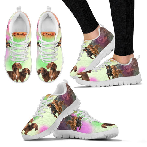 Dachshund Blur Print Running Shoes For Women-Free Shipping-Paww-Printz-Merchandise