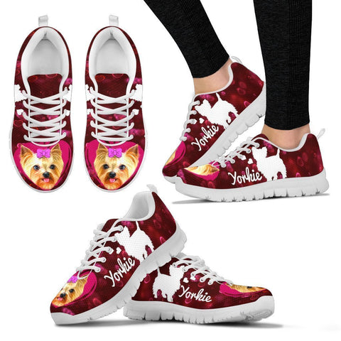 Valentine's Day Special-Yorkshire Terrier Print Running Shoes For Women-Free Shipping-Paww-Printz-Merchandise