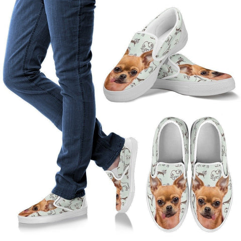 Chihuahua Print Slip Ons For Women-Express Shipping-Paww-Printz-Merchandise