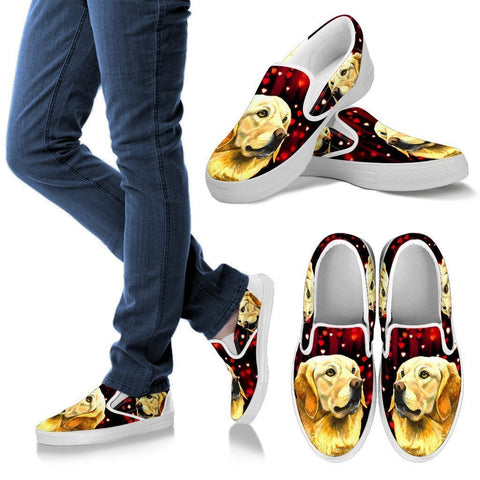 Valentine's Day Special-Labrador Retriever Print Slip Ons Shoes For Women-Free Shipping-Paww-Printz-Merchandise