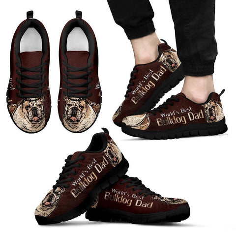 'World's Best BullDog Dad' Running ShoesFather's Day Special
