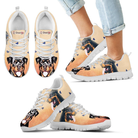 Amazing Rottweiler Print Running Shoes For Kids- Free Shipping-Paww-Printz-Merchandise