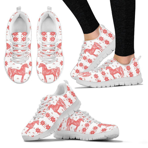Morgan horse Print Christmas Running Shoes For Women-Free Shipping-Paww-Printz-Merchandise