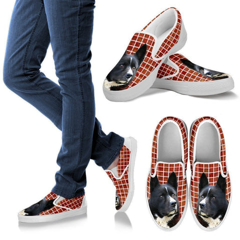 Karelian Bear Dog Print Slip Ons For Women-Express Shipping-Paww-Printz-Merchandise