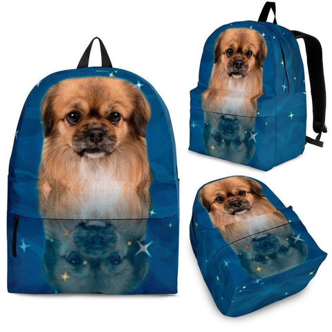 Tibetan Spaniel Dog Print Backpack-Express Shipping-Paww-Printz-Merchandise