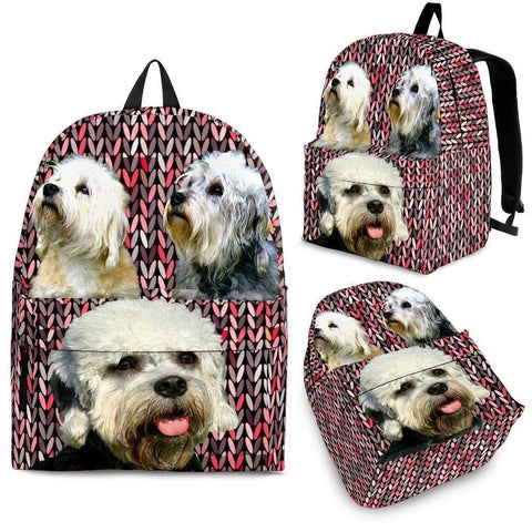 Dandie Dinmont Terrier Dog Print Backpack-Express Shipping-Paww-Printz-Merchandise