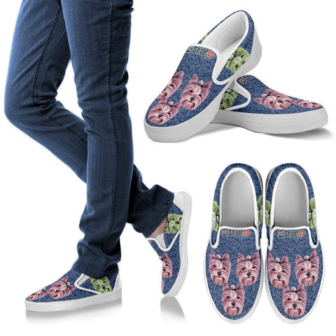 Amazing Yorkshire Print Slip Ons For Women-Free Shipping-Paww-Printz-Merchandise