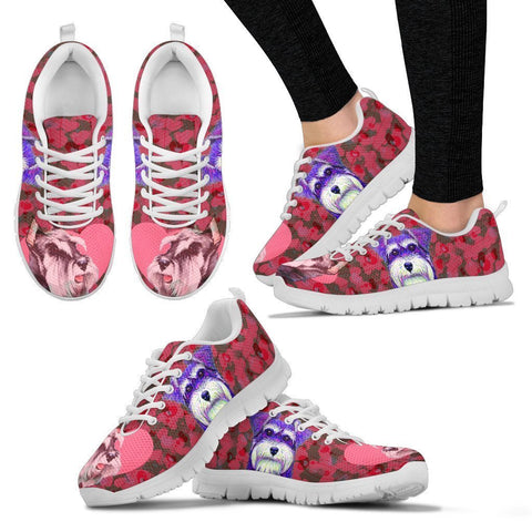 Valentine's Day Special-Miniature Schnauzer Dog Print Running Shoes For Women-Free Shipping-Paww-Printz-Merchandise