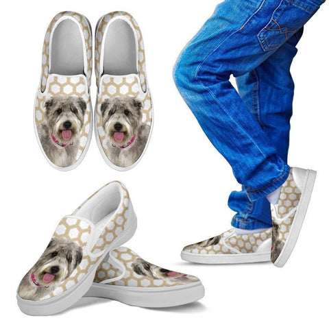 Glen of Imaal Terrier Print Slip Ons For Kids-Express Shipping-Paww-Printz-Merchandise