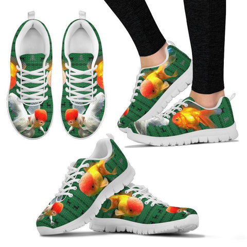 Oranda Fish Print Christmas Running Shoes For Women- Free Shipping-Paww-Printz-Merchandise