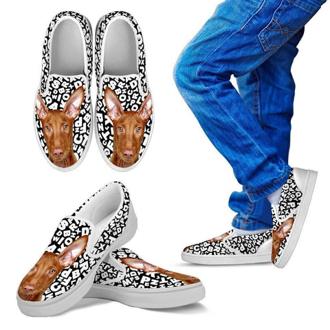 Pharaoh Hound Dog Print Slip Ons For Kids-Express Shipping-Paww-Printz-Merchandise