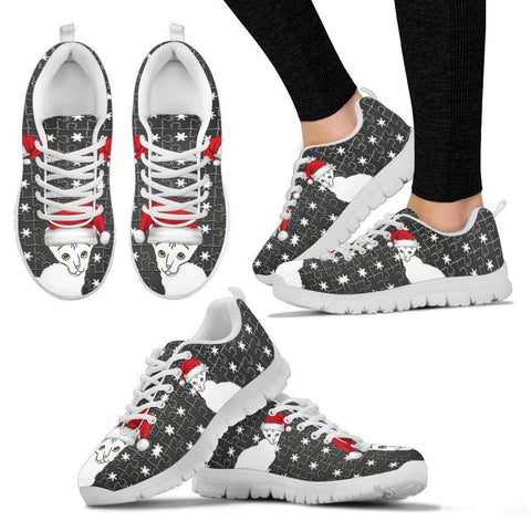 Cornish Rex Cat Print Christmas Running Shoes For Women-Free Shipping-Paww-Printz-Merchandise