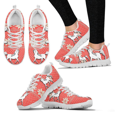 Anglo Arabian Horse Christmas Running Shoes For Women- Free Shipping-Paww-Printz-Merchandise