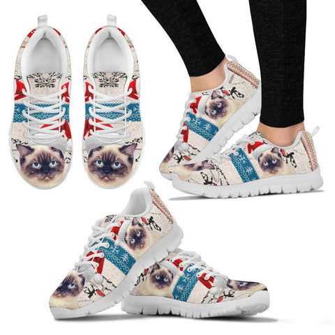 Birman Cat Christmas Running Shoes For Women- Free Shipping-Paww-Printz-Merchandise