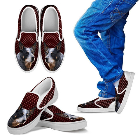 Australian Cattle Dog Print Slip Ons For Kids-Express Shipping-Paww-Printz-Merchandise