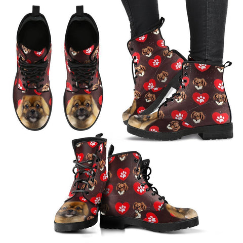 Valentine's Day Special-Tibetan Spaniel Print Boots For Women-Free Shipping-Paww-Printz-Merchandise