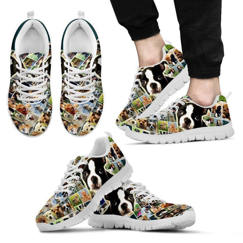 Lovely Boston Terrier Print- Running Shoes For Men-Express Shipping-Paww-Printz-Merchandise