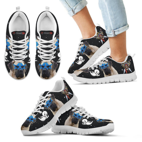English Mastiff Halloween Print Running Shoes For Kids/Women-Free Shipping-Paww-Printz-Merchandise