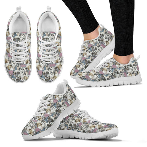 Shih Tzu Pattern Print Sneakers For Women- Express Shipping-Paww-Printz-Merchandise