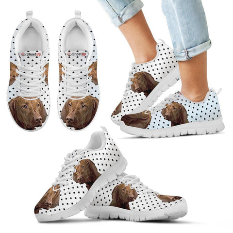 Vizsla Dog Black Dots Print Running Shoes For Kids-Free Shipping-Paww-Printz-Merchandise