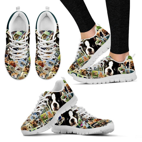 Lovely Boston Terrier Print-Running Shoes For Women-Express Shipping-Paww-Printz-Merchandise